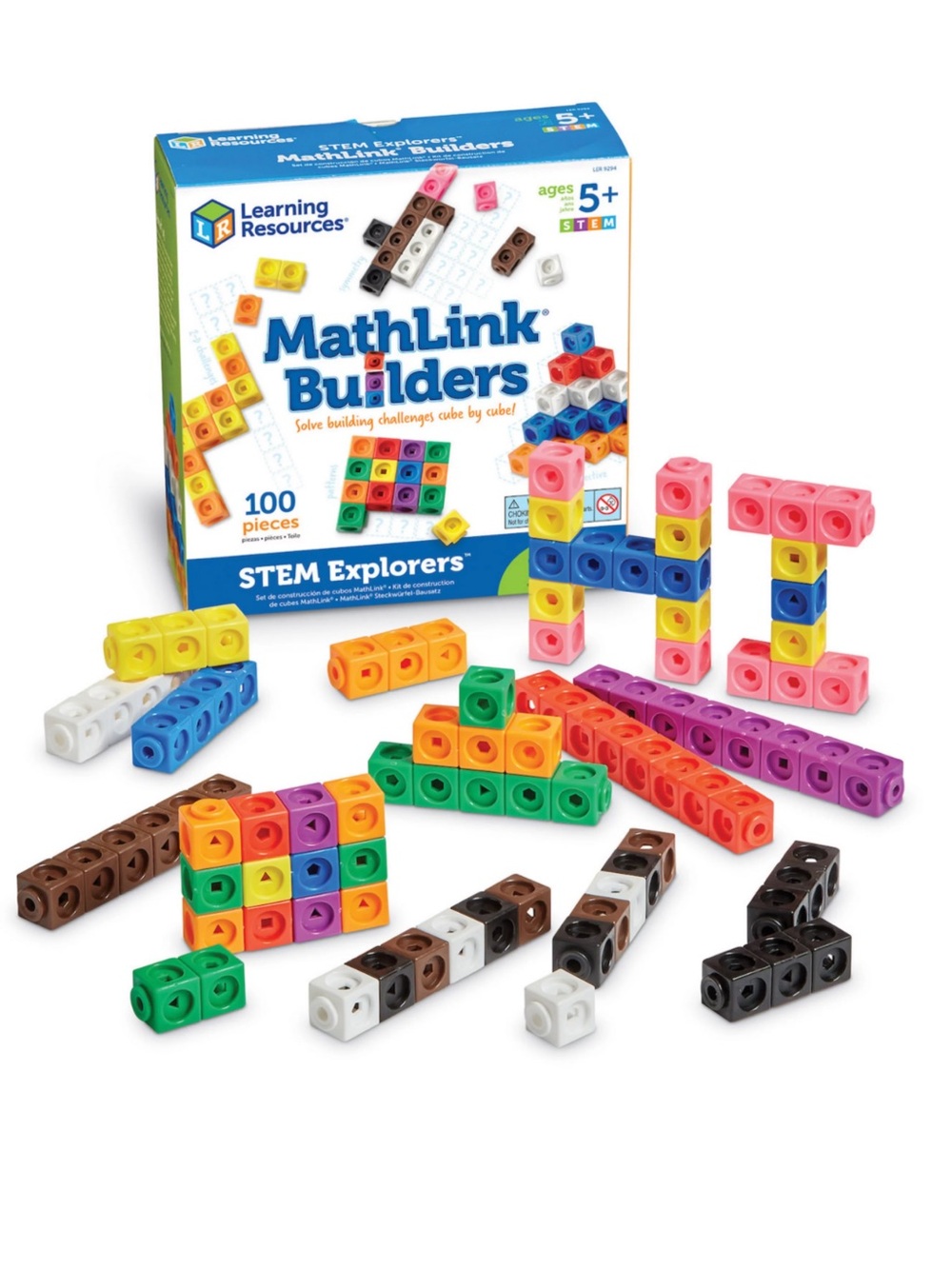 LEARNING RESOURCES MathLink Builders STEM Set - Multicolor